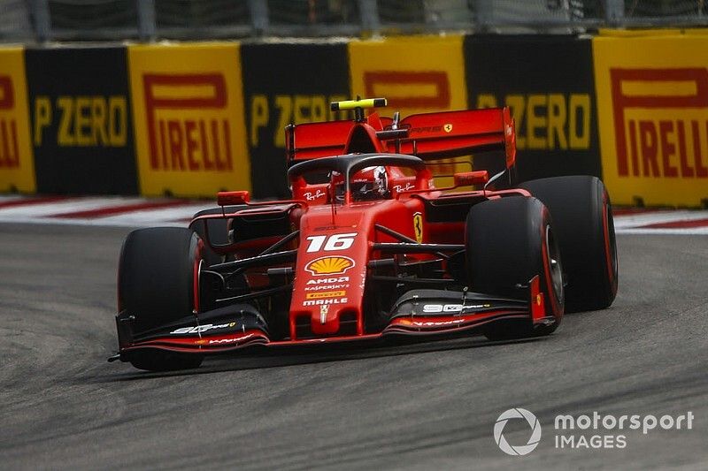 F1ロシアFP1:好調続くフェラーリ、ルクレール首位。フェルスタッペン2番手