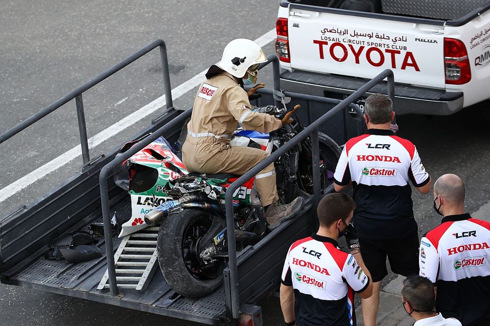 Moto chocada de Alex Márquez, Team LCR Honda