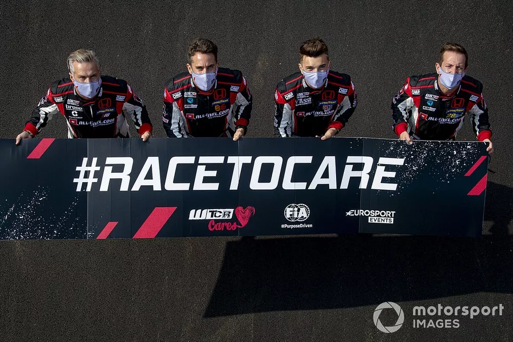 Tiago Monteiro, ALL-INKL.DE Munnich Motorsport Honda Civic TCR, Esteban Guerrieri, ALL-INKL.COM Munnich Motorsport Honda Civic TCR, Nestor Girolami, ALL-INKL.COM M&Atilde;&frac14;nnich Motorsport Honda Civic TCR, Attila Tassi, ALL-INKL.DE Munnich Motorsport Honda Civic TCR