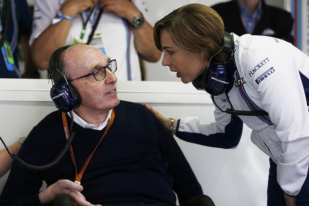 Claire Williams, Williams Deputy Team Principal con suo padre Sir Frank Williams, Team Principal