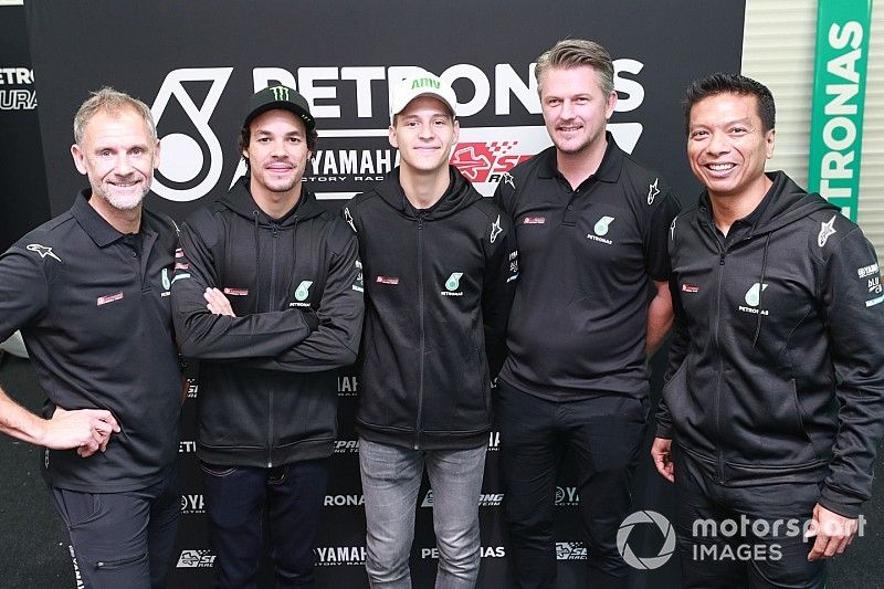 Wilco Zeelenberg, Franco Morbidelli, Fabio Quartararo, Razlan Razali, Petronas Yamaha SRT