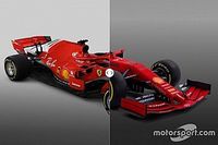 Vergleich Design Formel-1-Autos 2018 vs. 2019: Ferrari