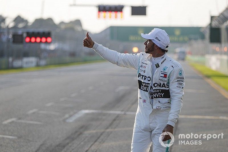 Lewis Hamilton, Mercedes AMG F1 celebra su pole