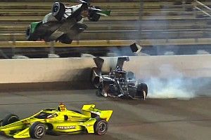 VÍDEO: Carro levanta voo em acidente impressionante na Indy