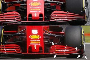 Ferrari: l'ala anteriore scarica era tutta nuova