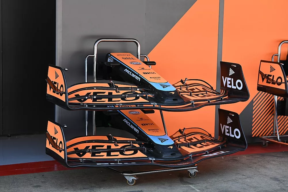 McLaren MCL36 nose and front wing detail