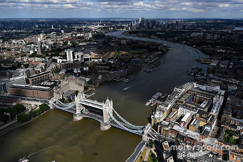 Luchtfoto van F1 Live London