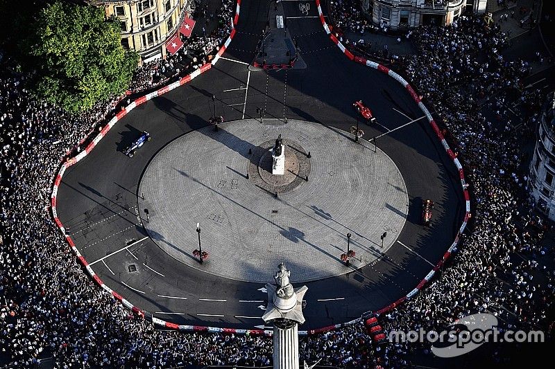 Vue aérienne du F1 Live London