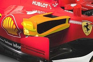Az autó középső területe igazán egyedi a Ferrari 2017-es autóján