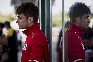 Hungary F2: Leclerc sets practice pace as De Vries crashes