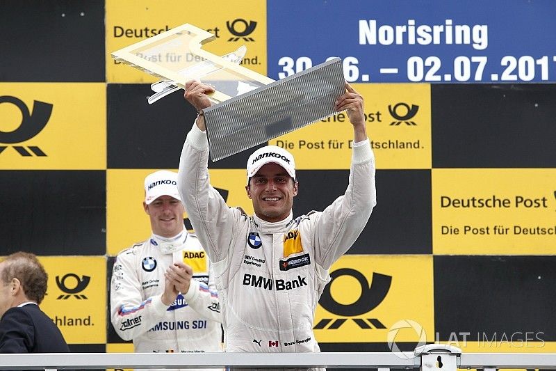 Podium: le vainqueur Bruno Spengler, BMW Team RBM, BMW M4 DTM