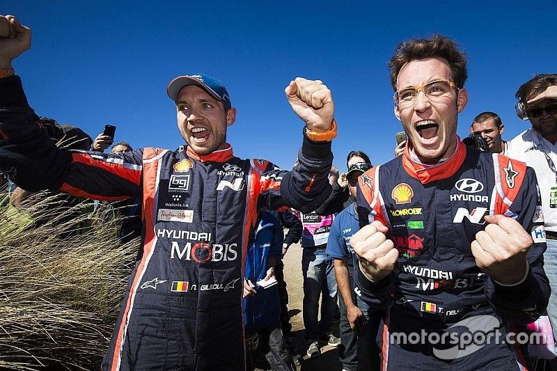 Winnaars Thierry Neuville, Nicolas Gilsoul, Hyundai i20 WRC, Hyundai Motorsport