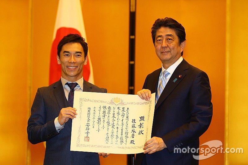 【インディカー】佐藤琢磨、内閣総理大臣顕彰を受賞