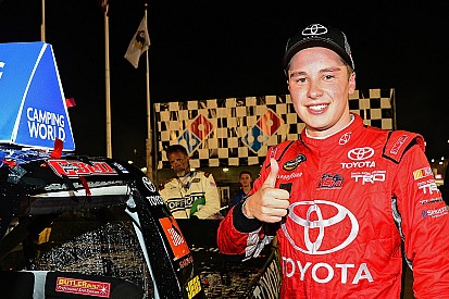 Bell earns KBM's 50th truck win in Gateway thriller