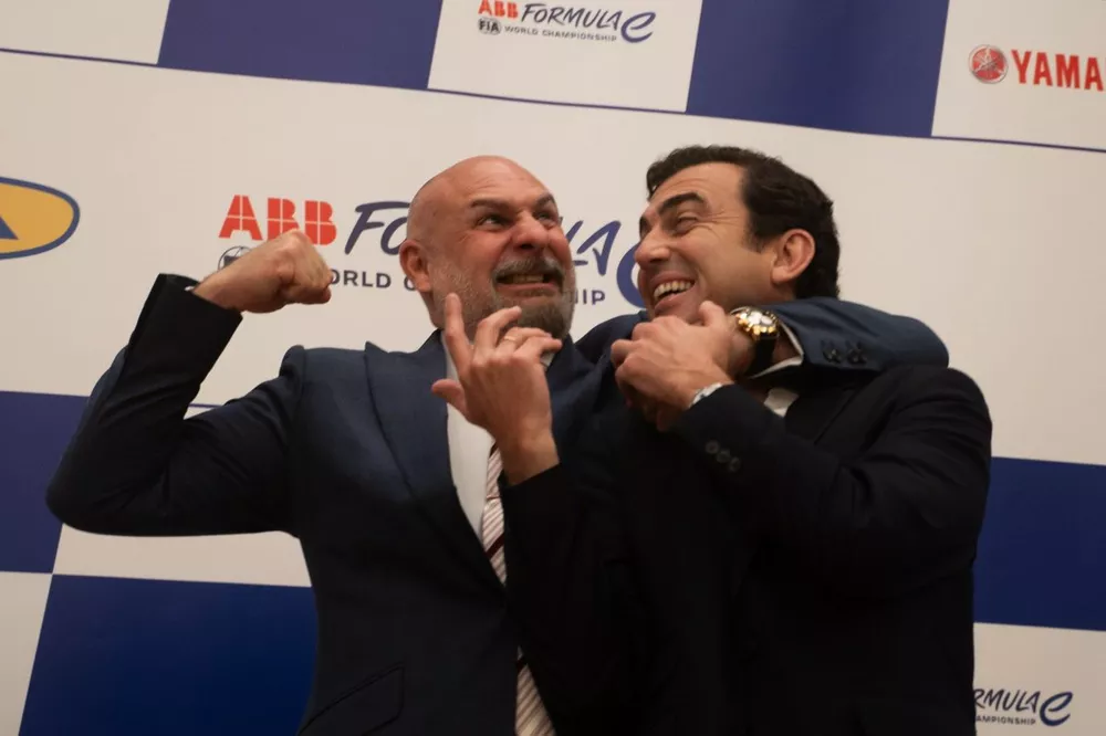 Jeff Dodds, CEO, Alberto Longo, Deputy CEO, Formula E Chief Championship Officer, Formula E