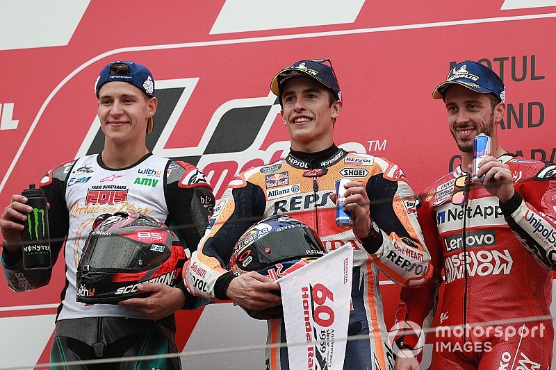 Motegi MotoGP: Marquez kazandı; Honda markalar, Quartararo çaylaklar şampiyonu oldu