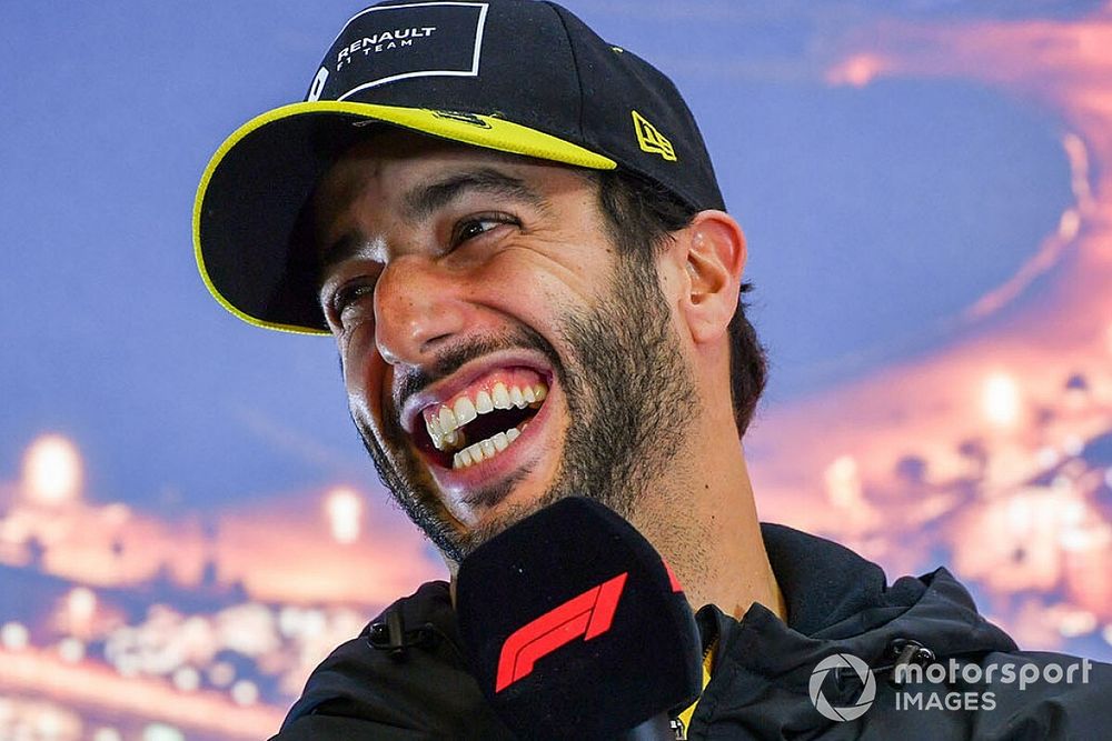 Daniel Ricciardo, Renault F1, in a press conference