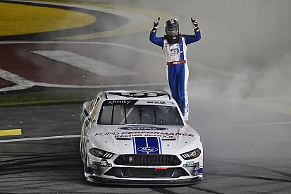 Chase Briscoe wins rain-delayed Las Vegas Xfinity race