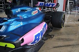 Los cambios al piso en el Alpine para ahorrar peso en la F1 2022