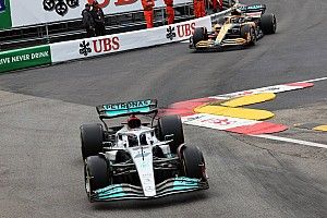 Russell disappointed F1 TV missed "pretty dicey" pass on Norris