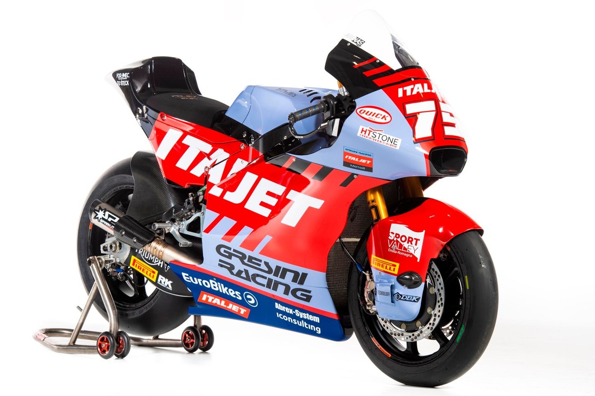 日の丸ハチマキ騒動のグレシーニMoto2。2025年はQJMotor外れ