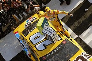 NASCAR Cup Pocono: Kyle Busch wins while low on fuel, stuck in fourth