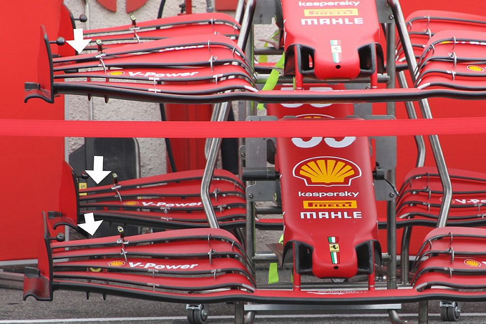 Технический брифинг: переднее крыло Ferrari SF21
