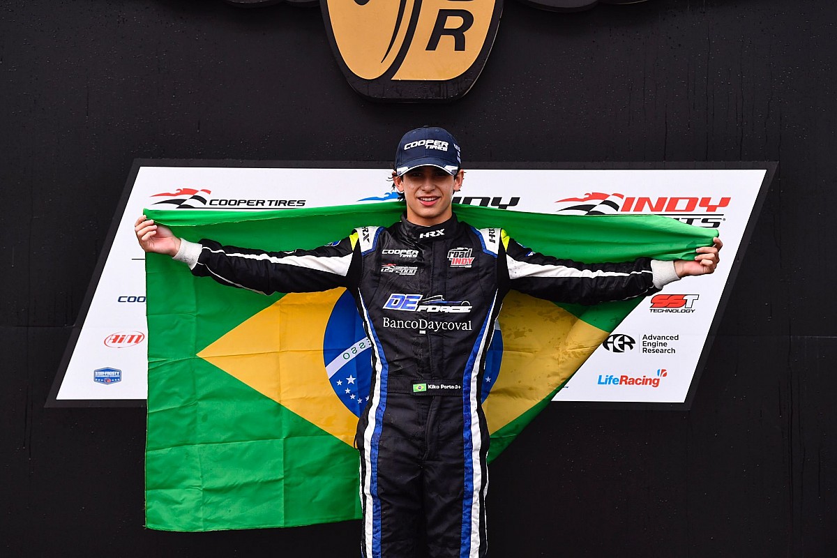 Kiko Porto brilha em Indianápolis e vence prova da USF2000