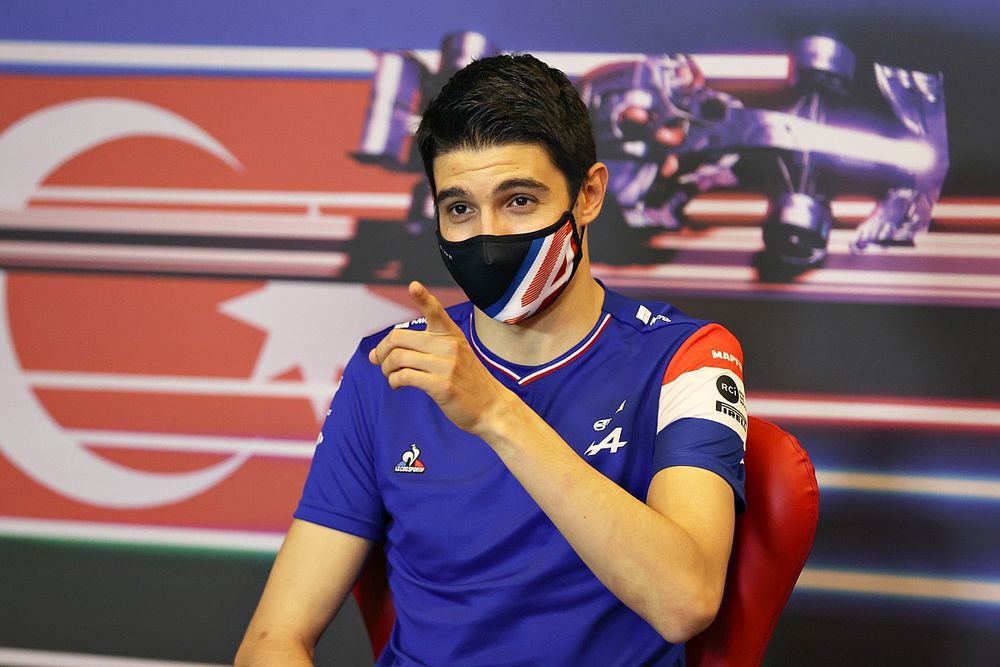 Esteban Ocon, Alpine at press conference