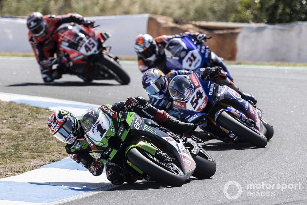 Jonathan Rea, Kawasaki Racing Team WorldSBK, Toprak Razgatlioglu, PATA Yamaha WorldSBK Team, Garrett Gerloff, GRT Yamaha WorldSBK Team, Scott Redding, Aruba.It Racing - Ducati