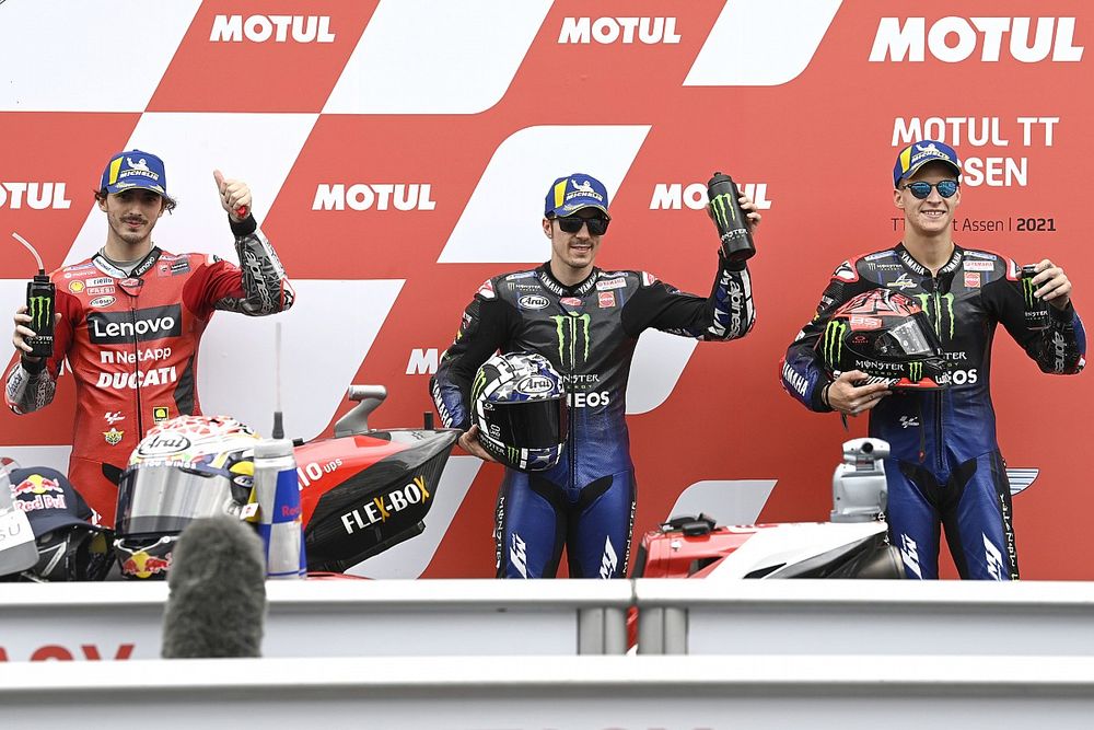 Assen MotoGP: Vinales, 2021'deki ilk pole pozisyonunu tur rekoruyla kazandı!