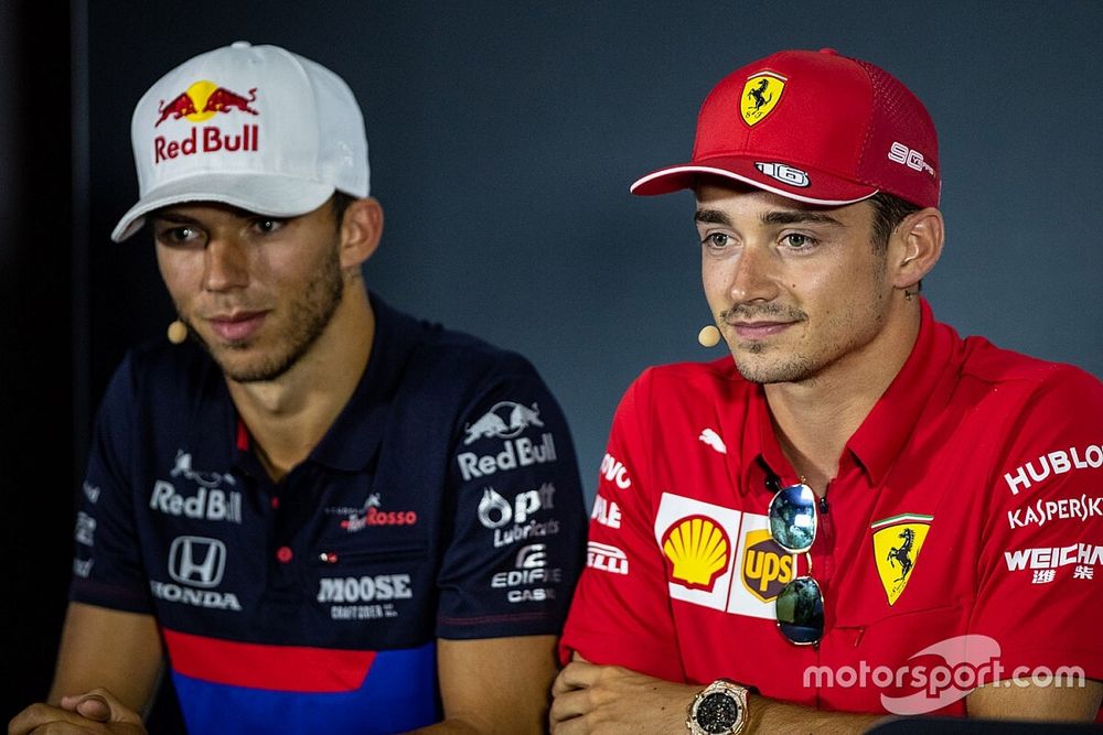 Charles Leclerc, Ferrari, Pierre Gasly, Toro Rosso 