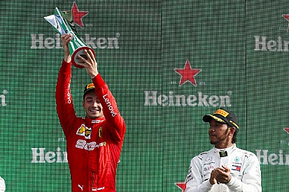 Képekben Leclerc első monzai F1-es győzelme, a Ferrarival