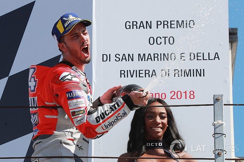 Dovizioso obtuvo una cómoda victoria en Misano