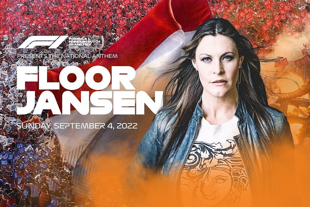 Volkslied tijdens Dutch GP 2022 gezongen door Floor Jansen