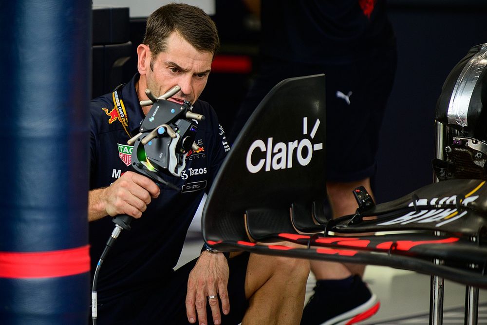 Red Bull Racing RB18, misurazione 3D 