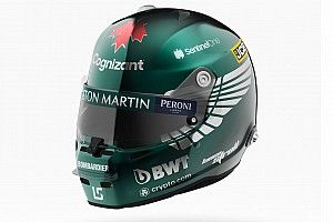 Photos - Le nouveau casque de Stroll chez Aston Martin