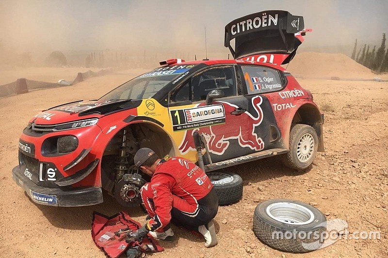 Ogier uszkodził zawieszenie