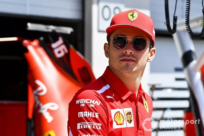Charles Leclerc, Ferrari nella pit lane