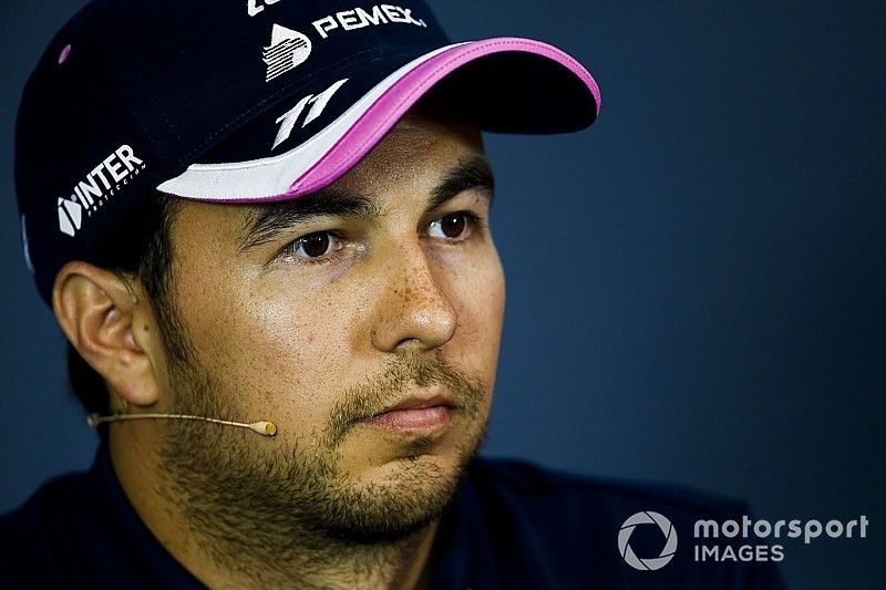 Sergio Pérez, Racing Point en la conferencia de prensa