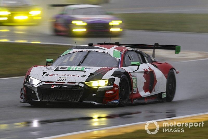 #88 WRT Speedstar Audi Sport Audi R8 LMS GT3, GTD: Frederic Vervisch, Kelvin van der Linde, Ian James, Roman DeAngelis