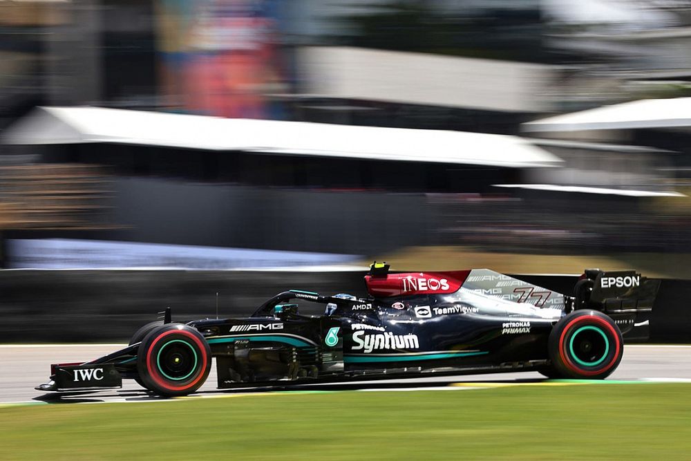 F1サンパウロGP スプリント予選レース速報:スタート決めたボッタス首位! フェルスタッペン2番手