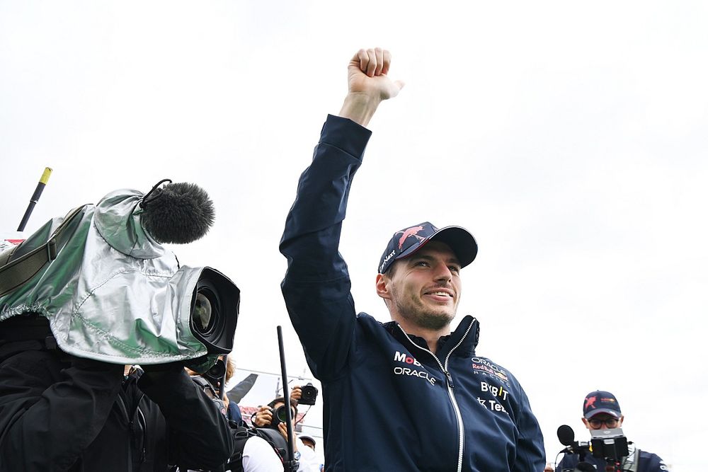 Max Verstappen, Red Bull Racing, at the drivers parade