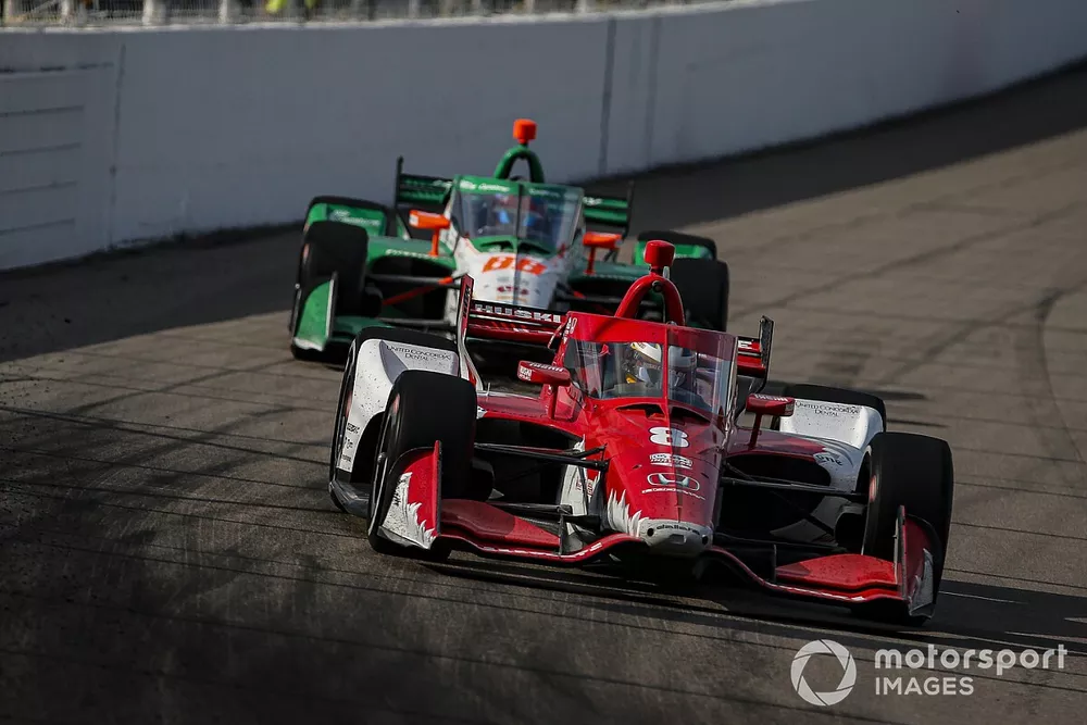 Marcus Ericsson, Chip Ganassi Racing Honda, Colton Herta, Andretti Harding Steinbrenner Autosport Honda