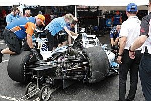 Nashville IndyCar: Johnson’s 170mph spin and crash ends warm-up