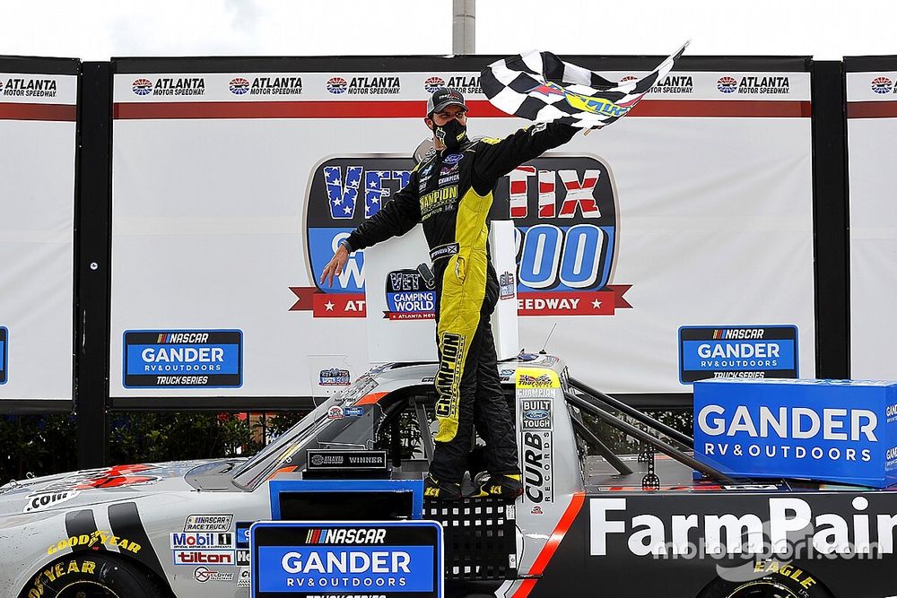 Enfinger bests Austin Hill in OT for Atlanta Truck win