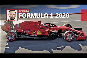 F1 2020, al volante della Ferrari di Leclerc (davanti uno schermo)