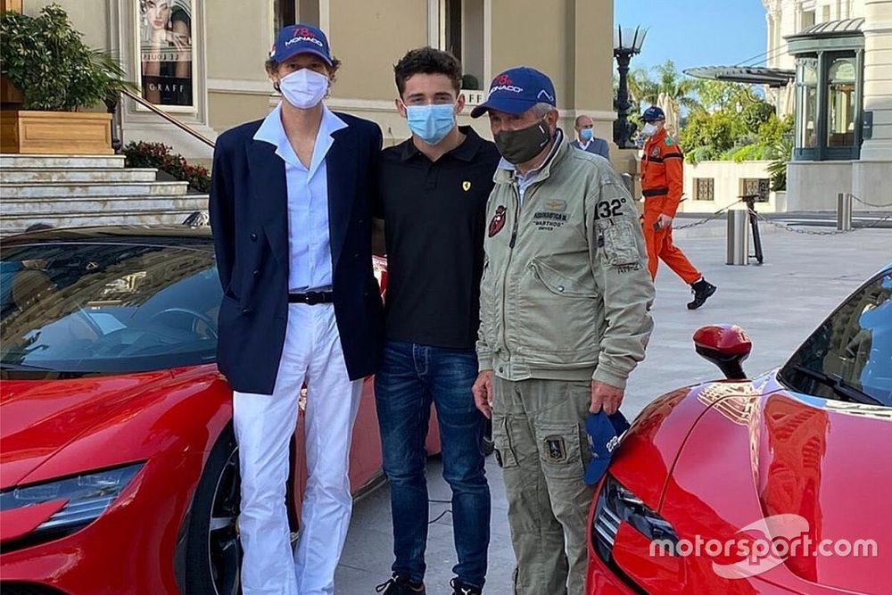 Ferrari: c'era John Elkann alle riprese di Leclerc a Monaco
