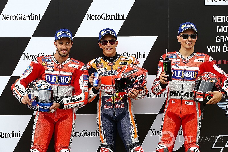 Starting grid MotoGP Austria 2017
