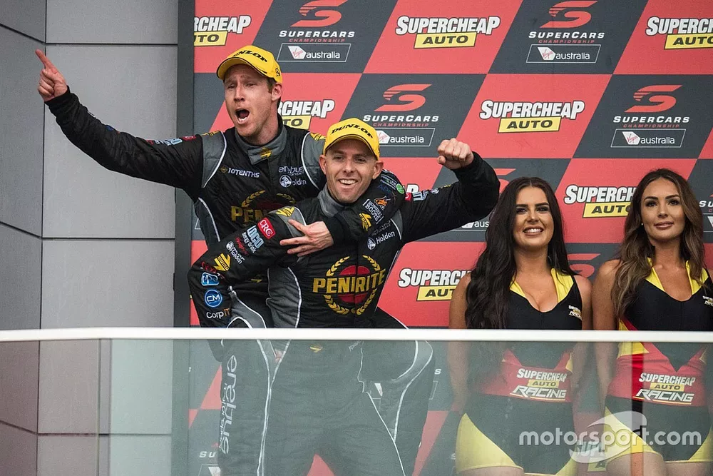 Podium: race winners David Reynolds, Luke Youlden, Erebus Motorsport Holden
